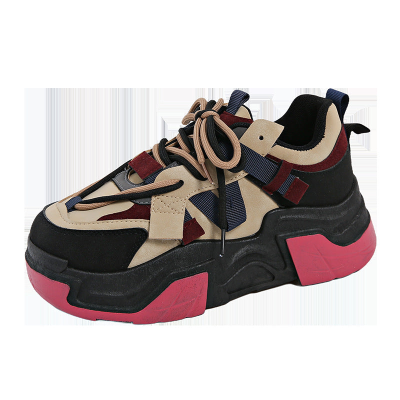 Damen Sportliche Chunky Sneakers mit innovativer Schnürtechnologie R&B