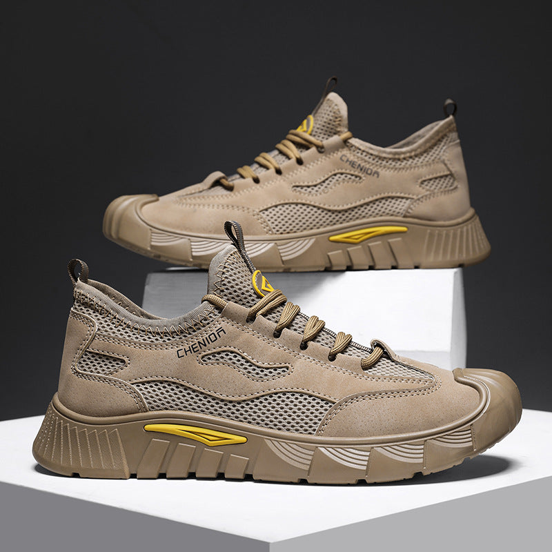 Damen Sportliche Sneakers mit luftiger Oberflächenstruktur und strapazierfähigem Sohlenprofil R&B