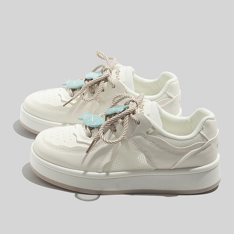 Damen Plattform Sneakers mit innovativem Design und verspielten Schnürdetails R&B