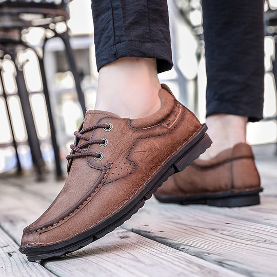 Herren Premium Mokassins mit hochwertigem Leder und rutschfester Sohle R&B