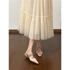 Damen Slingback Pumps mit feinem Glitzerdetail R&B