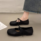 Damen Ballerina-Schuhe mit elegantem Schnürdesign und komfortablem Fußbett R&B