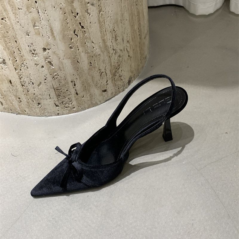 Damen Slingback Pumps mit zarter Schleifenverzierung R&B