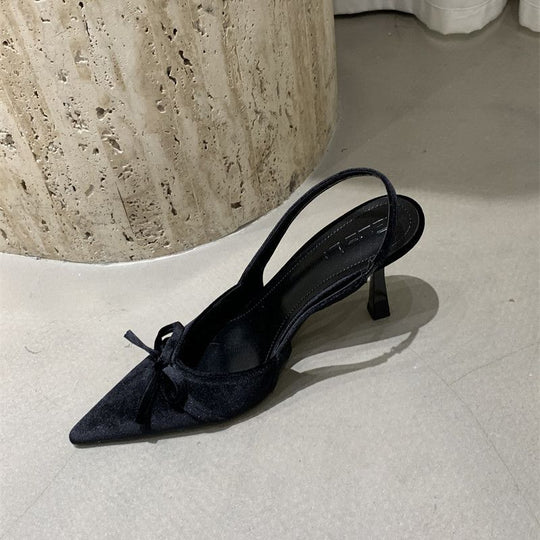 Damen Slingback Pumps mit zarter Schleifenverzierung R&B
