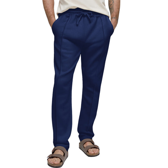 Herren sportliche Freizeithose mit elastischem Bund und seitlichen Eingrifftaschen R&B
