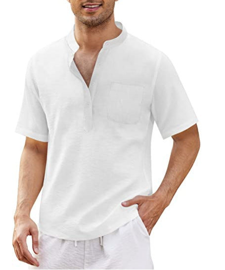 Herren Leichte Kurzarm-Hemd R&B