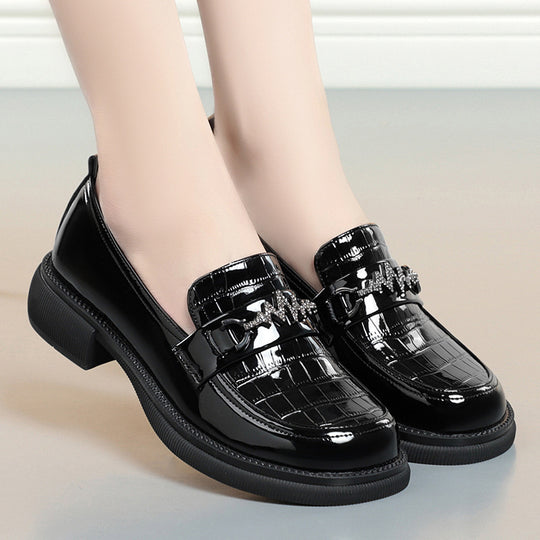 Damen Elegante Loafers mit modischem Kettendetail und rutschfester Sohle R&B