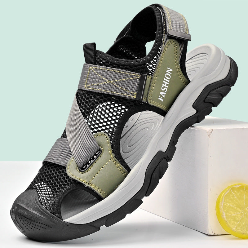 Damen Bequeme und atmungsaktive Outdoor-Sandalen mit rutschfester Sohle R&B