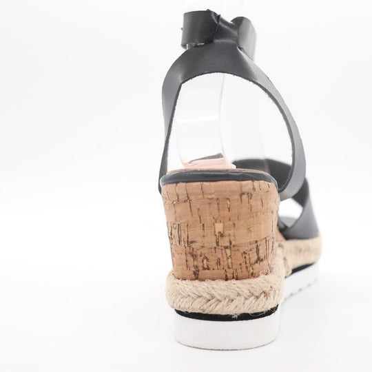 Damen Wedge-Sandalen mit verstellbarem Riemen und bequemer Korksohle R&B