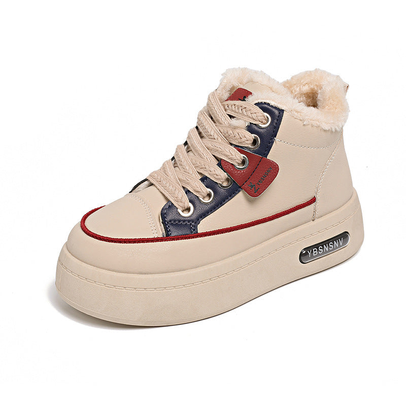 Damen Winterliche High-Top Sneakers mit kuscheligem Innenfutter und dämpfender Sohle R&B