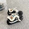 Damen warme und stylische Sneakers mit Fleece-Futter R&B
