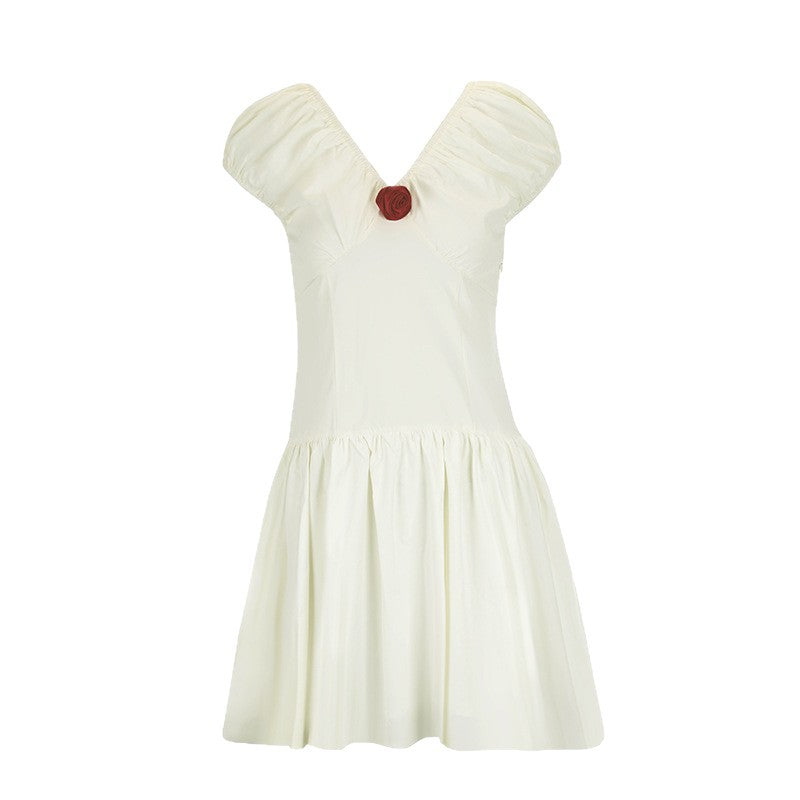 Damen Sommerliches Kleid mit verspielten Rüschendetails EB