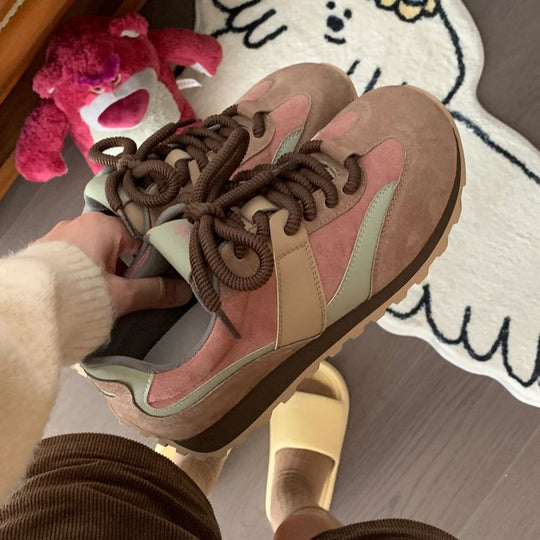 Damen Sportliche Retro Sneakers mit hochqualitativem Obermaterial und dämpfender Sohle R&B
