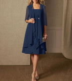Damen festliches Maxikleid mit einem eleganten Wickeldesign und transparenter Ärmeln R&B