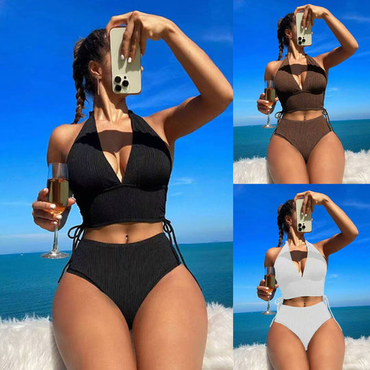 Damen Triangel-Bikini mit modischem Wickel-Design R&B
