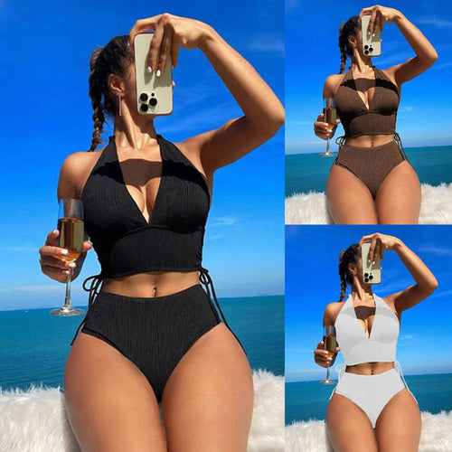 Damen Triangel-Bikini mit modischem Wickel-Design R&B
