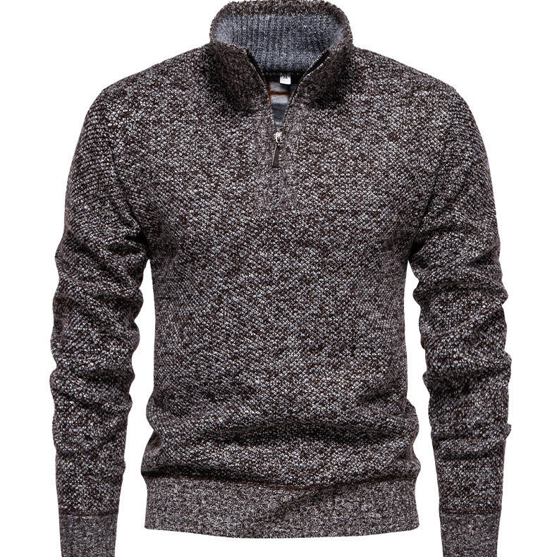Herren Zip-Pullover mit strukturiertem Design R&B