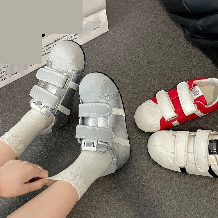 Damen Sneaker mit praktischem Klettverschluss und sportivem Design R&B