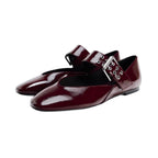 Damen Elegante Ballerinas im Leopardenmuster mit modischer Schnalle R&B