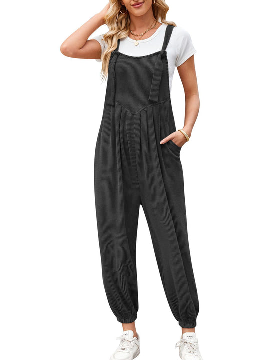 Damen Lässiger Jumpsuit mit praktischen Taschen R&B