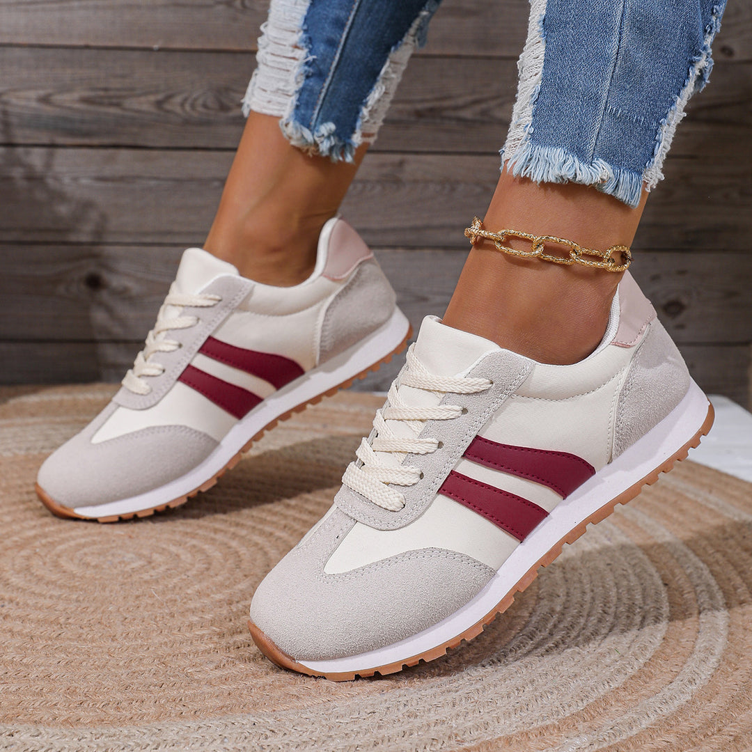 Damen Sportliche Sneakers mit atmungsaktivem Obermaterial und dämpfender Sohle R&B