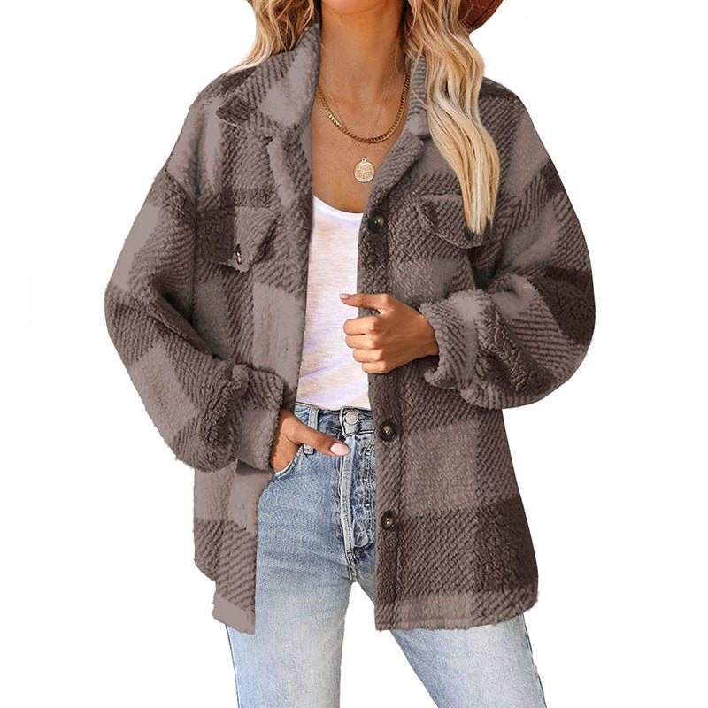 R&B | Warmer Karierter Mantel