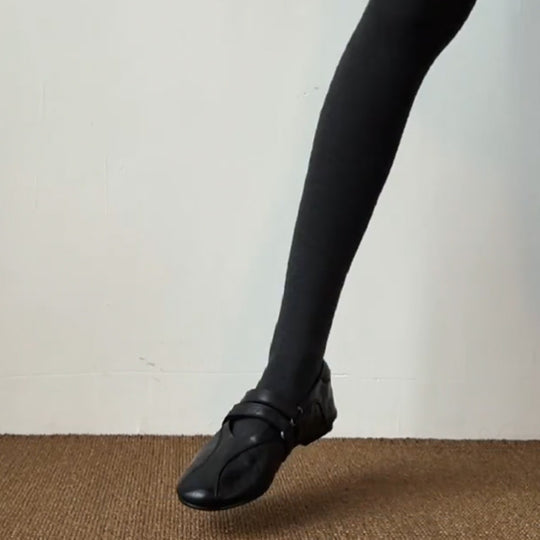Damen elegante Mokassins mit modischen Riemchen R&B