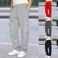 Herren nan Cargo-Jogginghose mit elastischem Bund, Kordelzug und verstellbarem Saum R&B