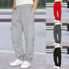 Herren nan Cargo-Jogginghose mit elastischem Bund, Kordelzug und verstellbarem Saum R&B