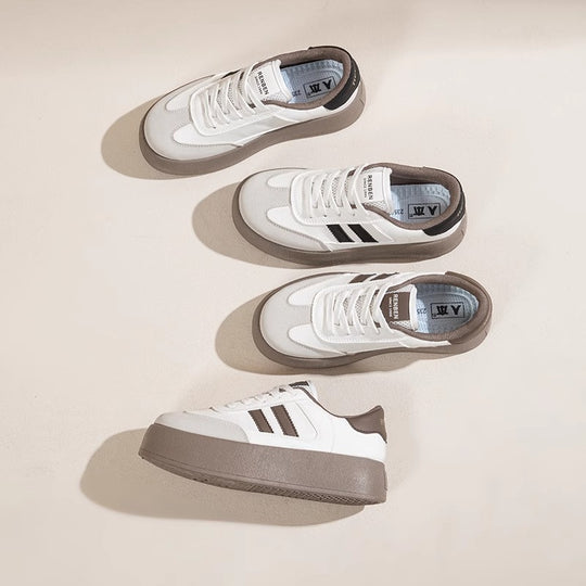 Damen Plattform Sneakers mit sportlichem Design und gepolsterter Innensohle R&B