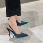 Damen Slingback-Pumps mit spitzem Zehenbereich und elegantem Fersenriemen R&B