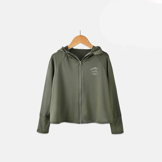 Damen Leichte UV-Schutz Outdoor-Jacke mit Kapuze R&B