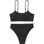 Damen Triangel-Bikini mit strukturierter Textur R&B