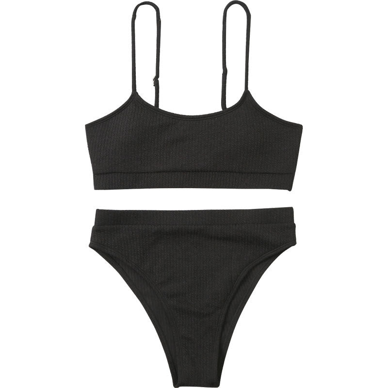 Damen Triangel-Bikini mit strukturierter Textur R&B