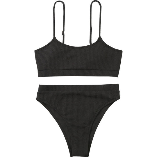 Damen Triangel-Bikini mit strukturierter Textur R&B