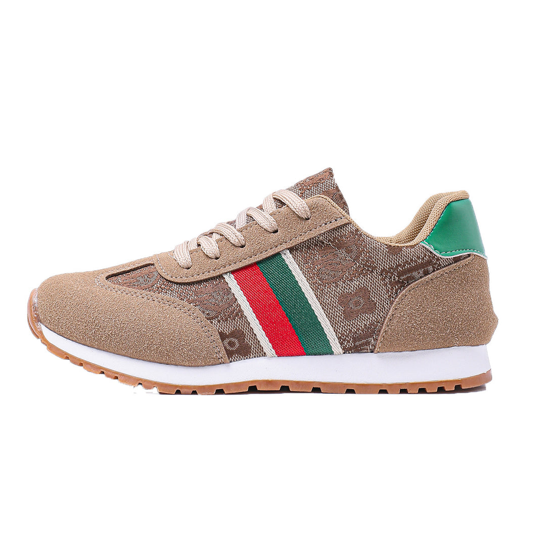 Damen Sportliche Sneaker mit auffälligem Streifen-Design R&B