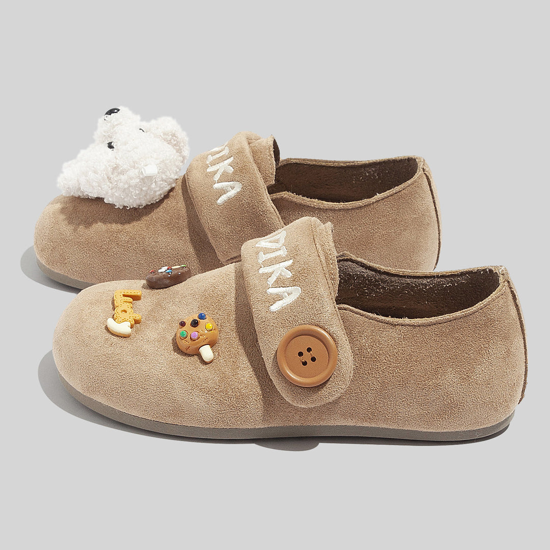 Damen Clogs mit niedlichen Tierapplikationen und Knopfverschluss R&B