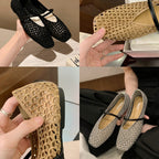 Damen Ballerinas mit strukturiertem Obermaterial und flexiblem Fußbett R&B