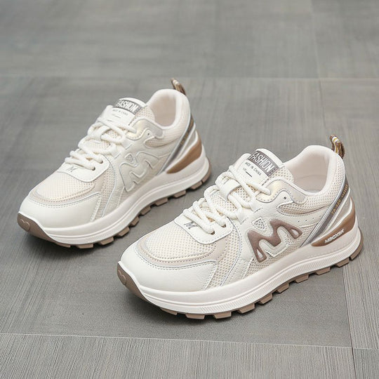 Damen Komfortable Sneaker mit atmungsaktivem Mesh-Obermaterial und stoßdämpfender Sohle R&B