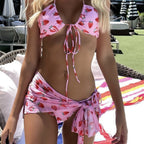 Damen Bikini-Set mit verspieltem Schnitt und fruchtigem Design R&B