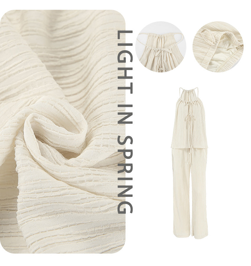 Damen luftiges Blusenkleid mit verstellbaren Trägern und Rüschendetails R&B