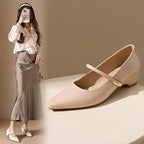 Damen elegante Mary Jane Schuhe mit Absatz