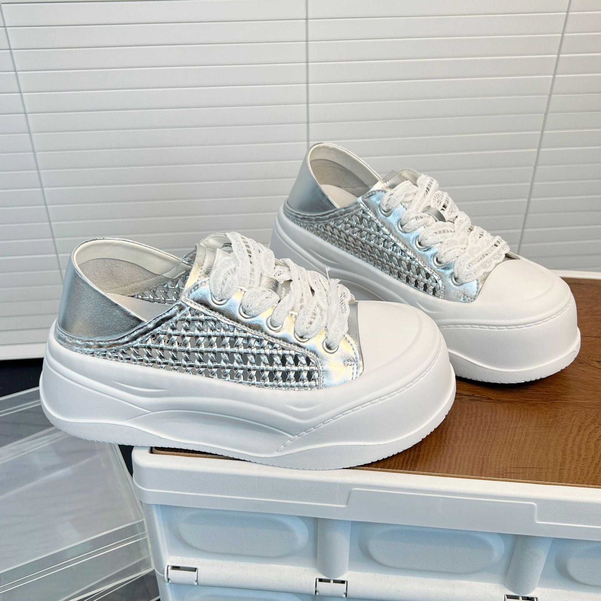 Damen luftige Sneaker mit innovativem Mesh-Design und sportlichem Komfort R&B