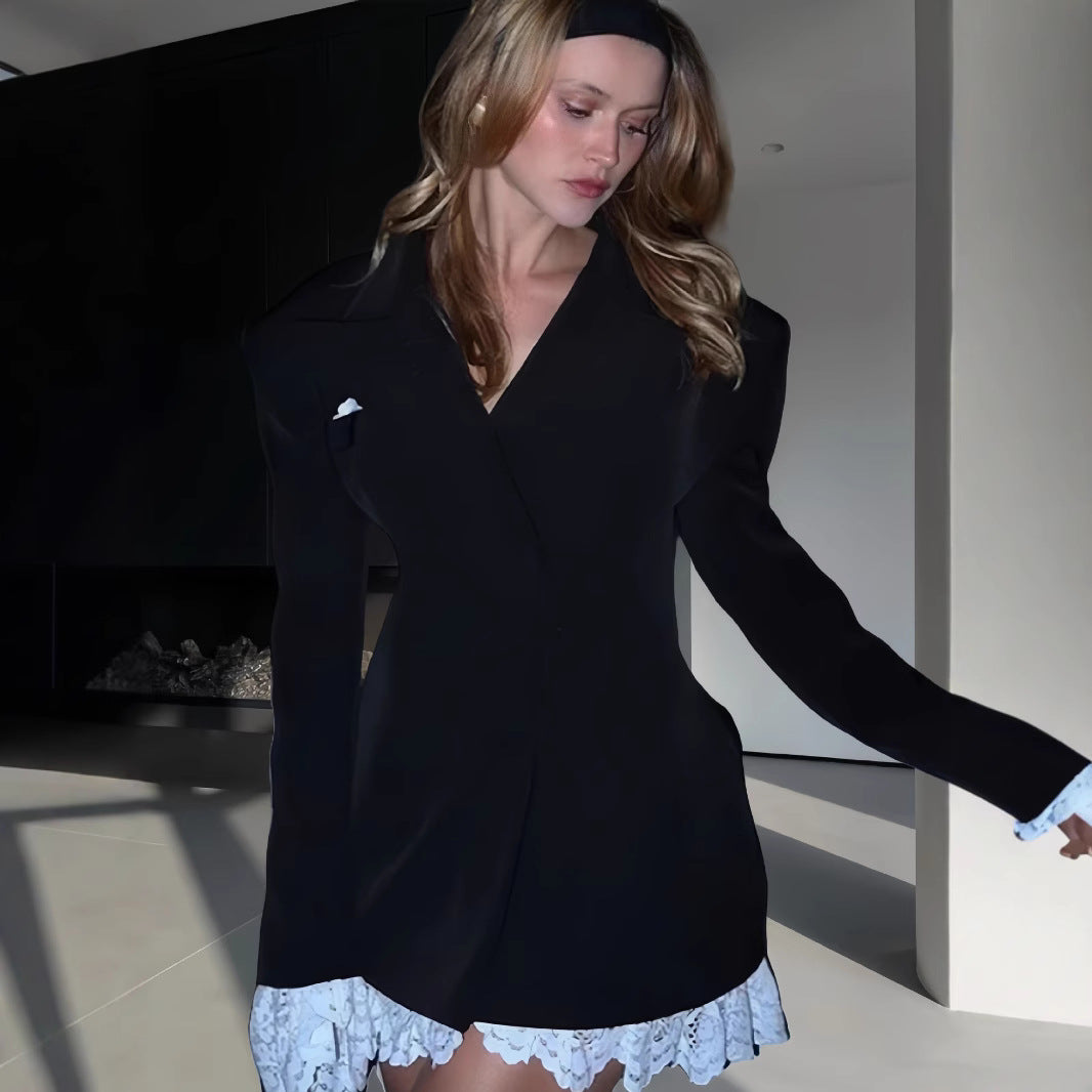 Damen Oversized Blazer mit innovativem Schnitt und elegantem Design R&B
