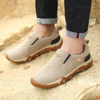Damen bequeme Slip-On Sneakers mit atmungsaktiver Oberfläche R&B