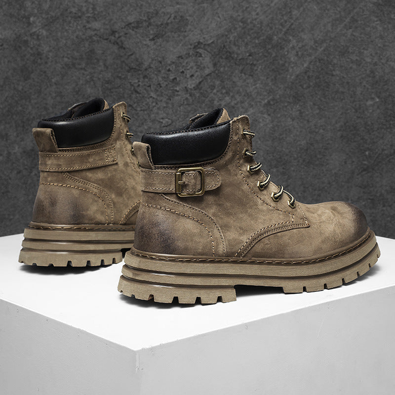 Damen Robuste Schnürboots mit rutschfester Profilsohle und hochwertigem Obermaterial
