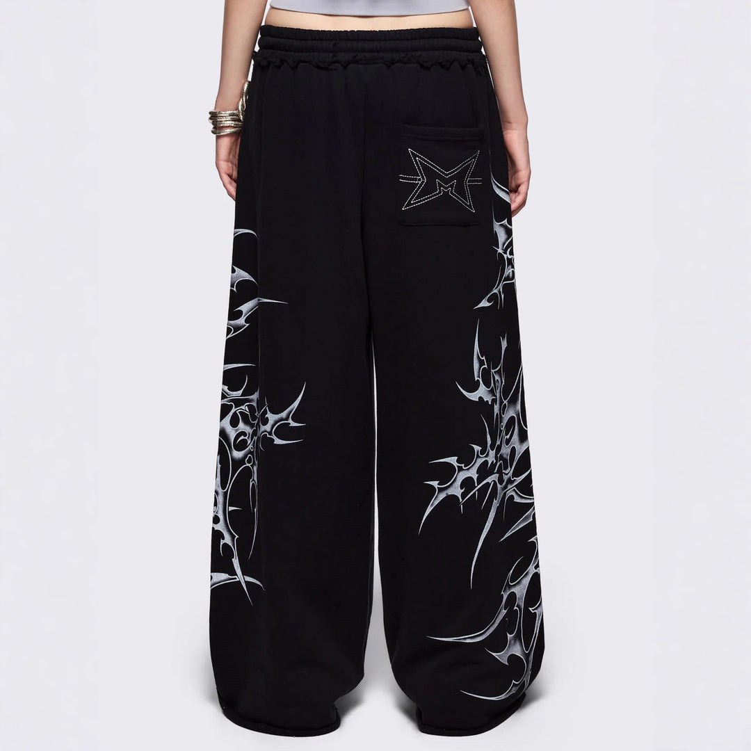 Damen Urbaner Baggy-Hosen mit Grafiken R&B