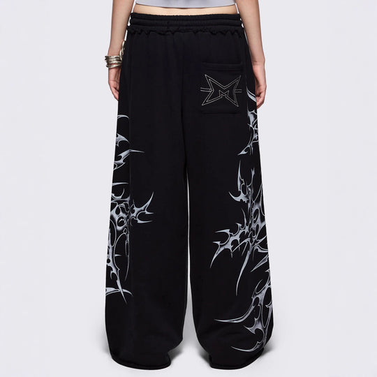 Damen Urbaner Baggy-Hosen mit Grafiken R&B