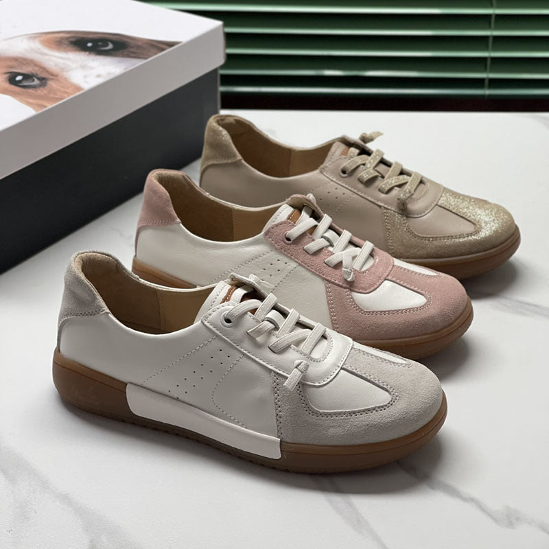 Damen Sportliche Sneaker mit eleganten Suede-Elementen