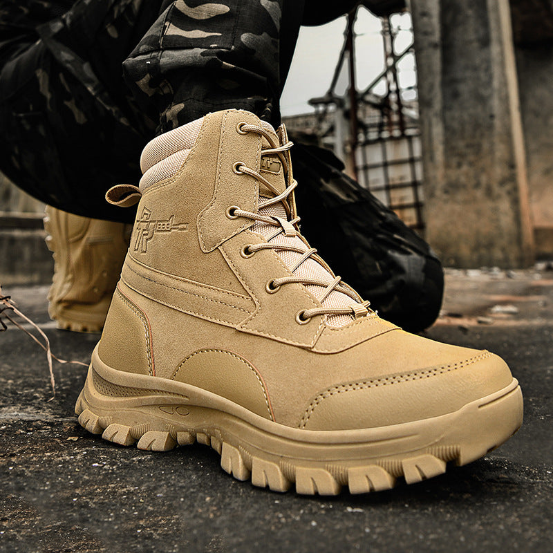 Herren Hochwertige Einsatzstiefel mit rutschfester Sohle und atmungsaktivem Design R&B